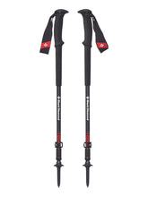 Load image into Gallery viewer, Black Diamond Trail Pro Trekking Poles Fire Red