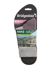 Load image into Gallery viewer, Bridgedale Ultra Light T2 Merino Performance 3/4 Crew (Women&#39;s) Aubergene
